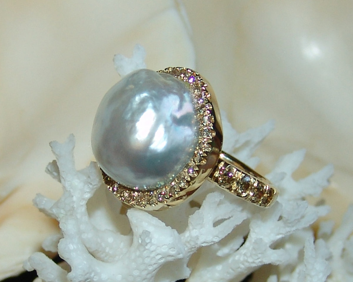 South Sea Pearl Ring – DesignsbyGeorgina