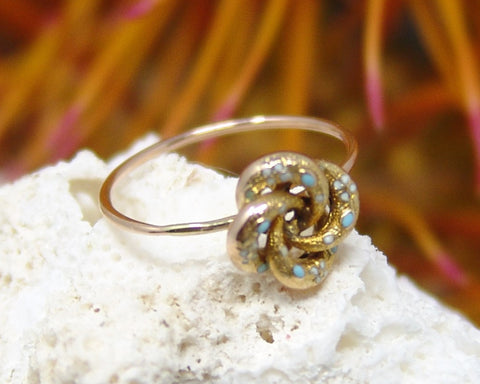 Victorian Pin Converted to a Ring