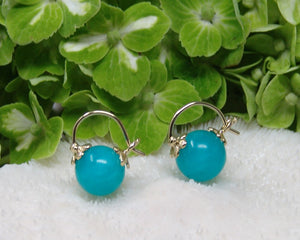 Amazonite Mini Huggie Earring