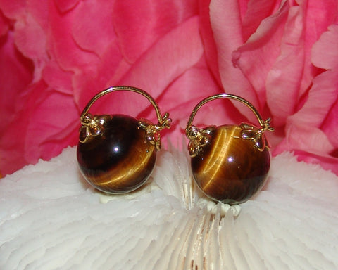 Tigers Eye Earring