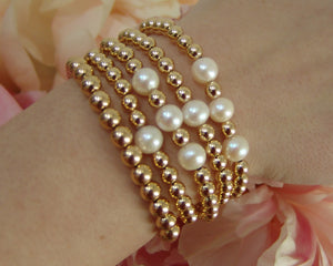 Gold Filled Bead Bracelet