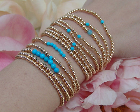 Gold Filled Bead Bracelet