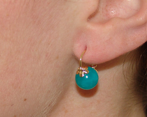 Amazonite Mini Huggie Earring