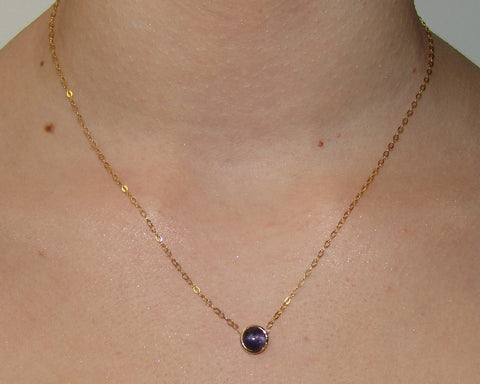 Tiny Iolite Necklace