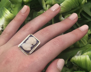 Victorian Pin Converted to a Ring