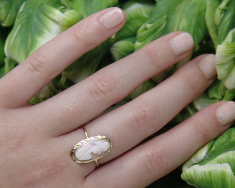 Victorian Pin Converted to a Ring