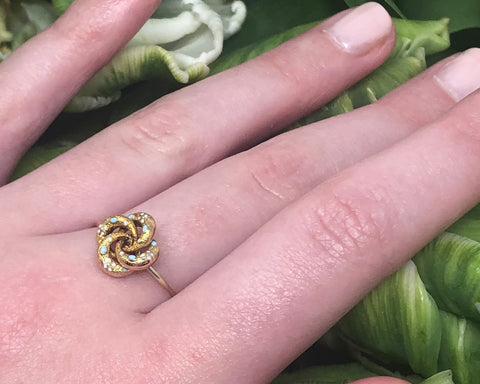 Victorian Pin Converted to a Ring