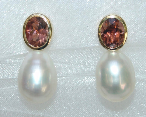 Oval White Drop South Sea Pearls