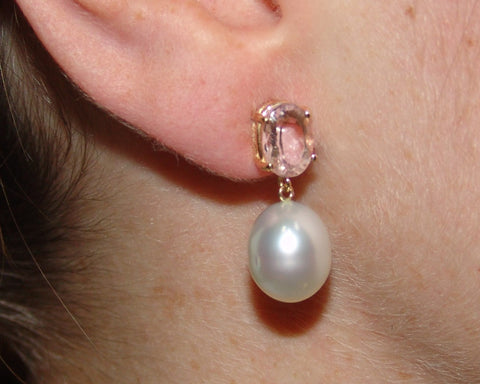 White South Sea Pearl Earring