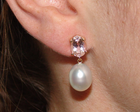 White South Sea Pearl Earring