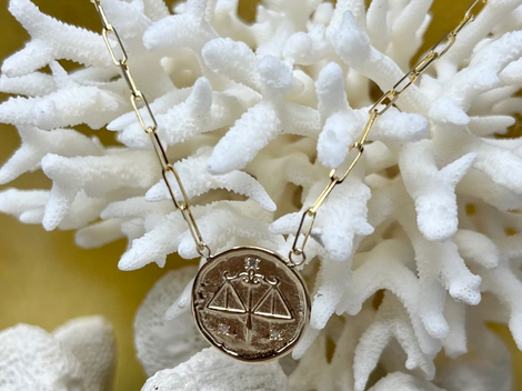 Libra (Scales) Astrology Necklace