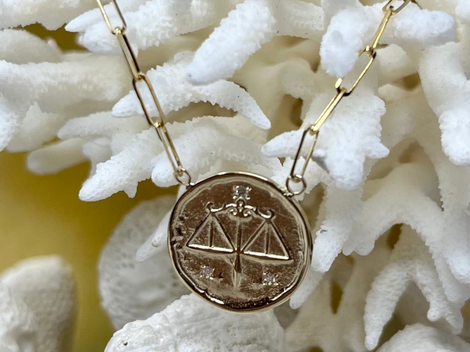 Libra (Scales) Astrology Necklace