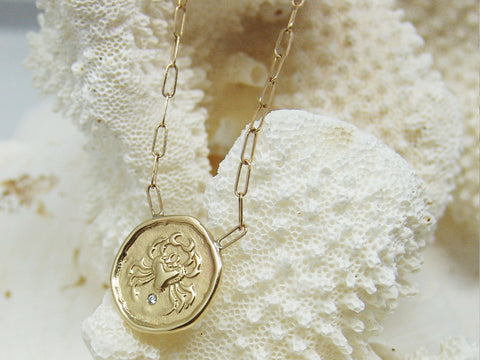 Cancer (Crab) Astrology Necklace